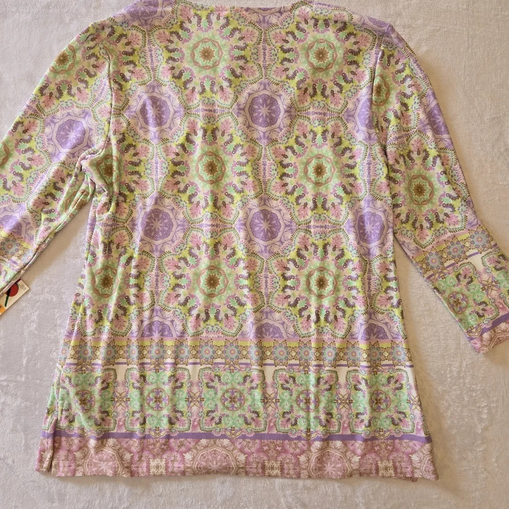 NWT Ruby Rd. Printed Blouse - Picture 8 of 8